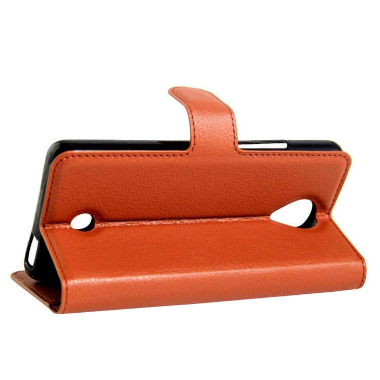 For Wiko U Feel Litchi Texture Horizontal Flip Leather Case with Magnetic Buckle & Holder & Card Slots & Wallet