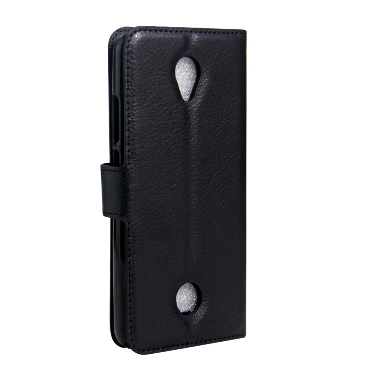For Acer Liquid Zest / Z525 Litchi Texture Horizontal Flip Leather Case with Magnetic Buckle & Holder & Card Slots & Wallet