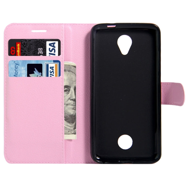 For Acer Liquid Zest / Z525 Litchi Texture Horizontal Flip Leather Case with Magnetic Buckle & Holder & Card Slots & Wallet