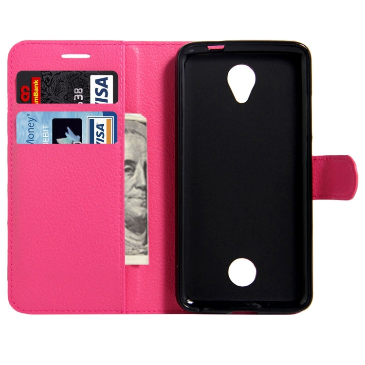 For Acer Liquid Zest / Z525 Litchi Texture Horizontal Flip Leather Case with Magnetic Buckle & Holder & Card Slots & Wallet