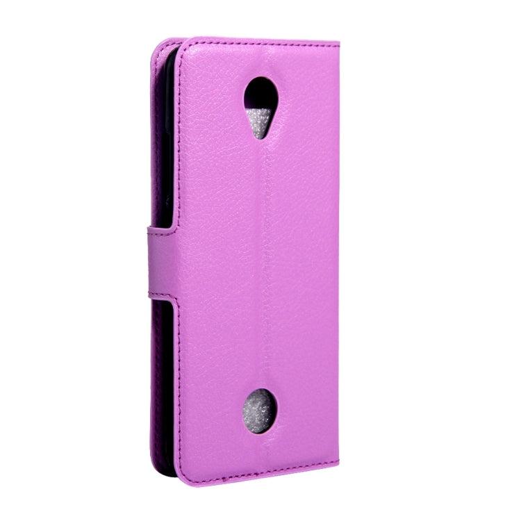 For Acer Liquid Zest / Z525 Litchi Texture Horizontal Flip Leather Case with Magnetic Buckle & Holder & Card Slots & Wallet