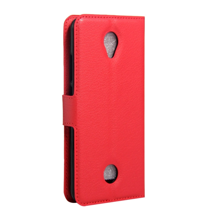 For Acer Liquid Zest / Z525 Litchi Texture Horizontal Flip Leather Case with Magnetic Buckle & Holder & Card Slots & Wallet