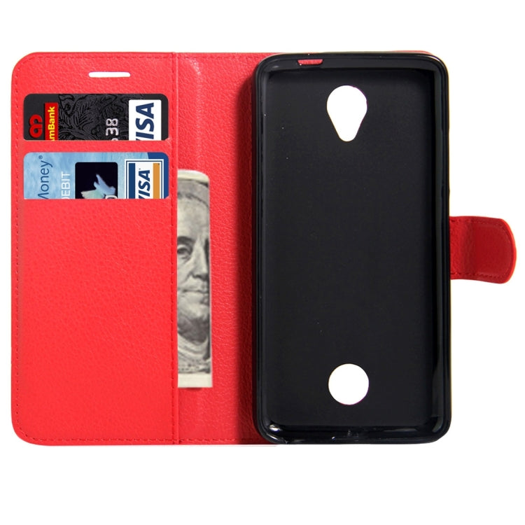 For Acer Liquid Zest / Z525 Litchi Texture Horizontal Flip Leather Case with Magnetic Buckle & Holder & Card Slots & Wallet