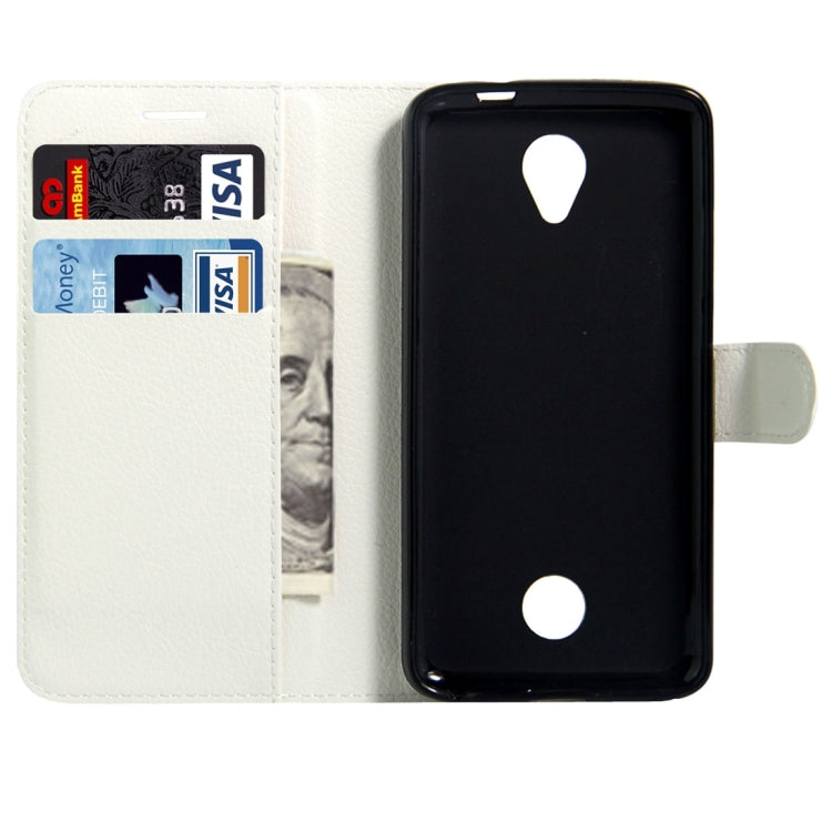 For Acer Liquid Zest / Z525 Litchi Texture Horizontal Flip Leather Case with Magnetic Buckle & Holder & Card Slots & Wallet