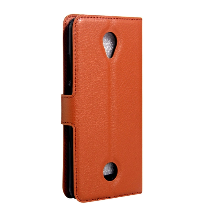 For Acer Liquid Zest / Z525 Litchi Texture Horizontal Flip Leather Case with Magnetic Buckle & Holder & Card Slots & Wallet