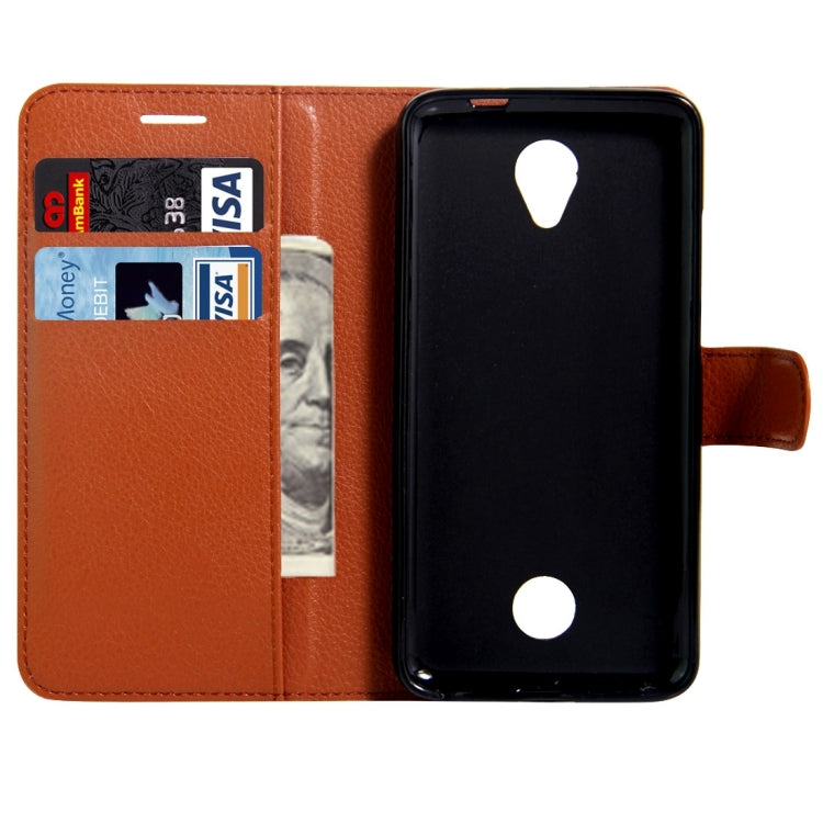 For Acer Liquid Zest / Z525 Litchi Texture Horizontal Flip Leather Case with Magnetic Buckle & Holder & Card Slots & Wallet