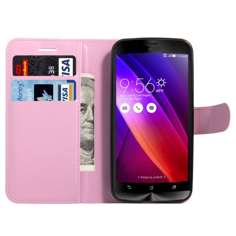 For Asus ZenFone GO / ZB452KG Litchi Texture Horizontal Flip Leather Case with Magnetic Buckle & Holder & Card Slots & Wallet