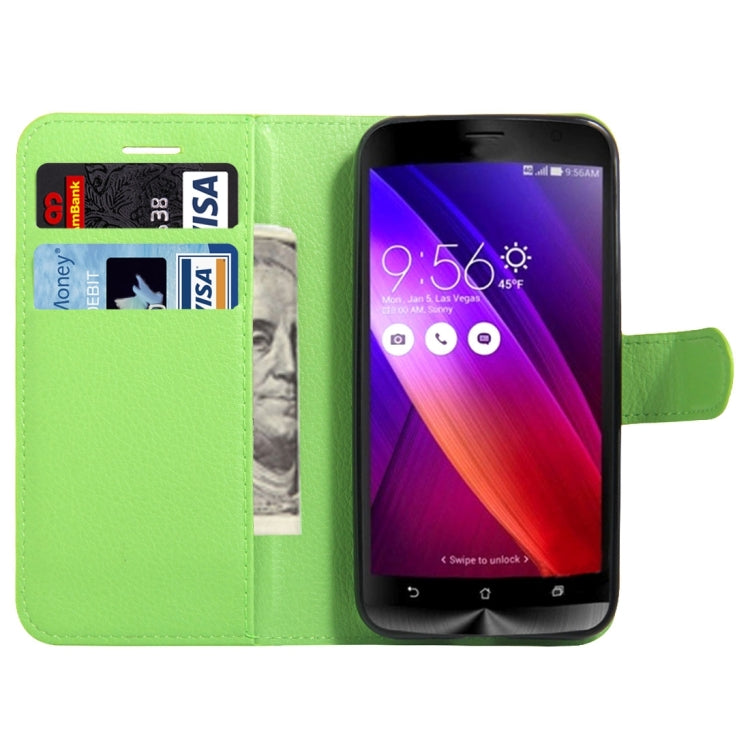 For Asus ZenFone GO / ZB452KG Litchi Texture Horizontal Flip Leather Case with Magnetic Buckle & Holder & Card Slots & Wallet