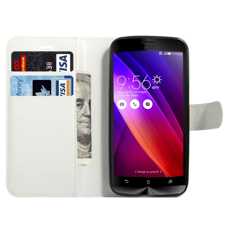 For Asus ZenFone GO / ZB452KG Litchi Texture Horizontal Flip Leather Case with Magnetic Buckle & Holder & Card Slots & Wallet