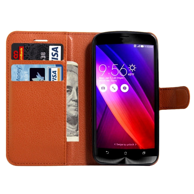 For Asus ZenFone GO / ZB452KG Litchi Texture Horizontal Flip Leather Case with Magnetic Buckle & Holder & Card Slots & Wallet