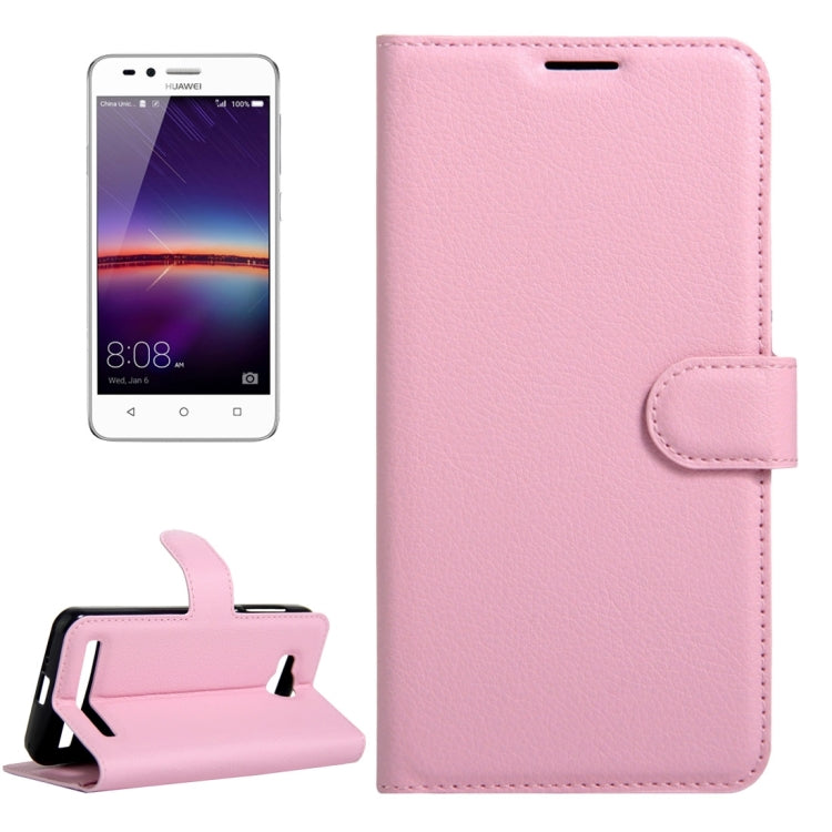 For Huawei  Y3 II / Y311 Litchi Texture Horizontal Flip Leather Case with Magnetic Buckle & Holder & Card Slots & Wallet