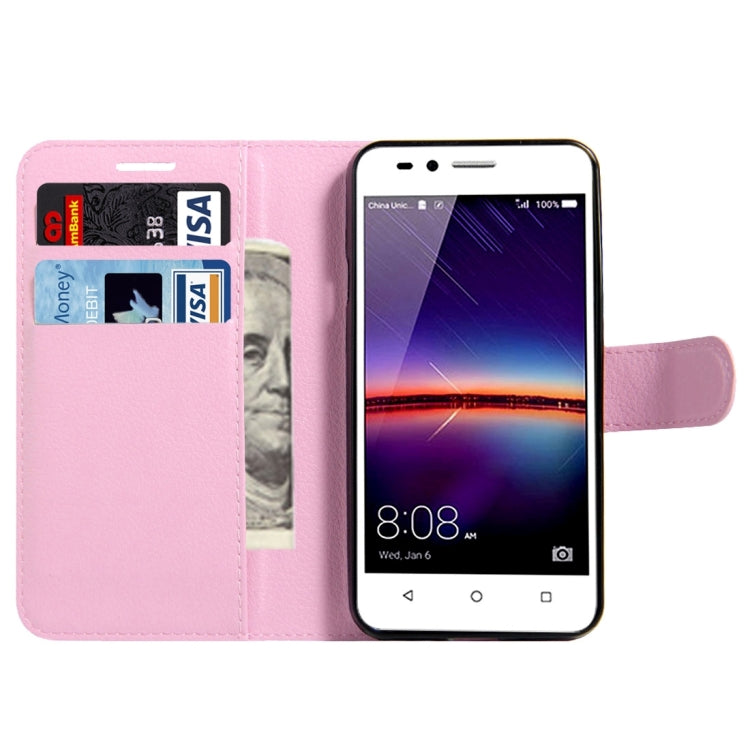 For Huawei  Y3 II / Y311 Litchi Texture Horizontal Flip Leather Case with Magnetic Buckle & Holder & Card Slots & Wallet