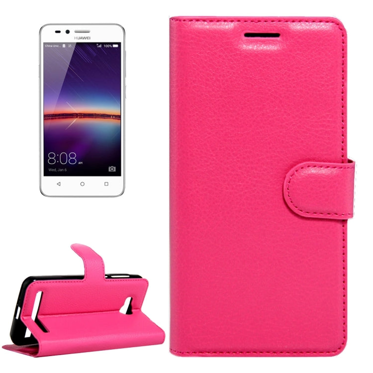 For Huawei  Y3 II / Y311 Litchi Texture Horizontal Flip Leather Case with Magnetic Buckle & Holder & Card Slots & Wallet