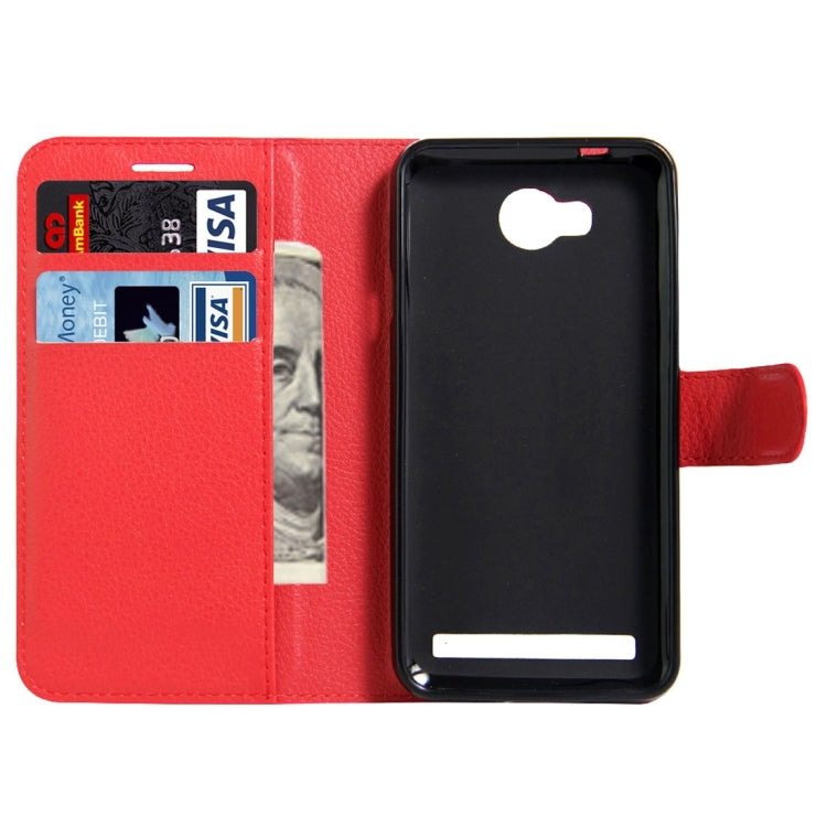 For Huawei  Y3 II / Y311 Litchi Texture Horizontal Flip Leather Case with Magnetic Buckle & Holder & Card Slots & Wallet