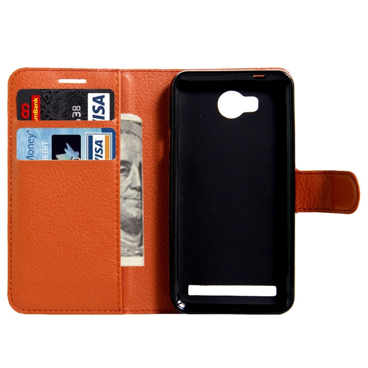 For Huawei  Y3 II / Y311 Litchi Texture Horizontal Flip Leather Case with Magnetic Buckle & Holder & Card Slots & Wallet