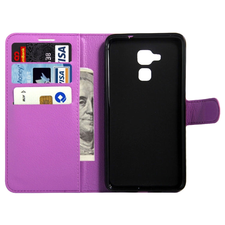 For Huawei  Honor 5C Litchi Texture Horizontal Flip Leather Case with Magnetic Buckle & Holder & Card Slots & Wallet