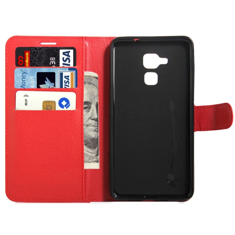 For Huawei  Honor 5C Litchi Texture Horizontal Flip Leather Case with Magnetic Buckle & Holder & Card Slots & Wallet