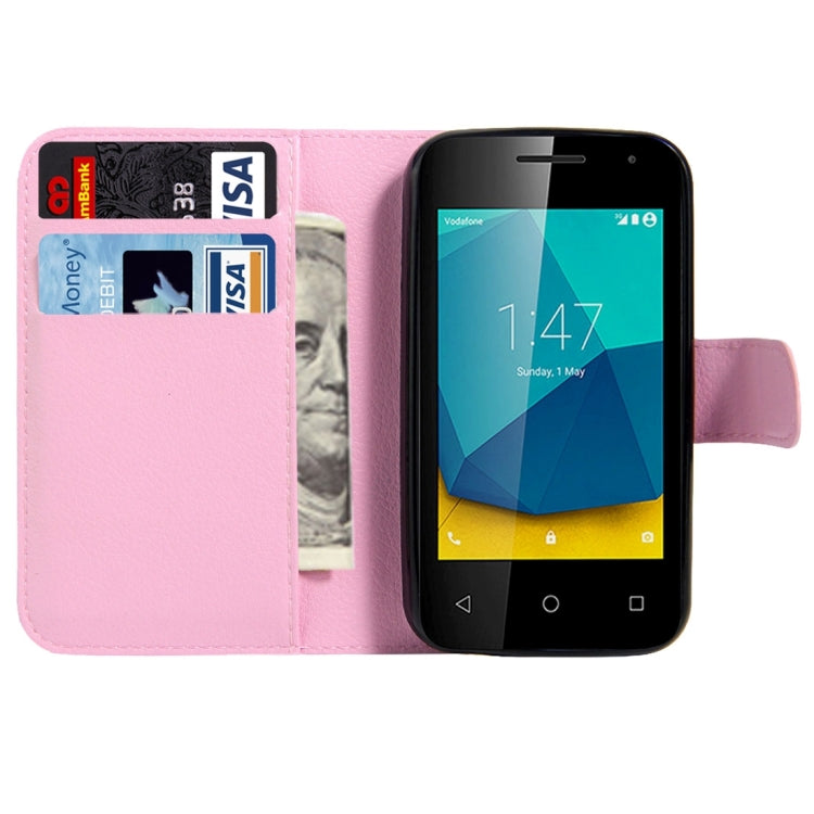 For Vodafone Smart First 7 / VF200 Litchi Texture Horizontal Flip Leather Case with Magnetic Buckle & Holder & Card Slots & Wallet