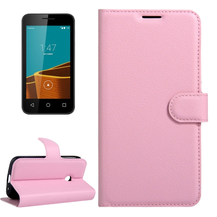 For Vodafone Smart First 7 / VF200 Litchi Texture Horizontal Flip Leather Case with Magnetic Buckle & Holder & Card Slots & Wallet