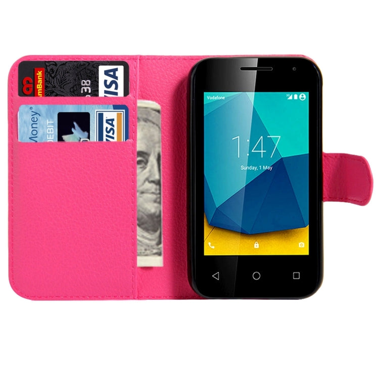 For Vodafone Smart First 7 / VF200 Litchi Texture Horizontal Flip Leather Case with Magnetic Buckle & Holder & Card Slots & Wallet