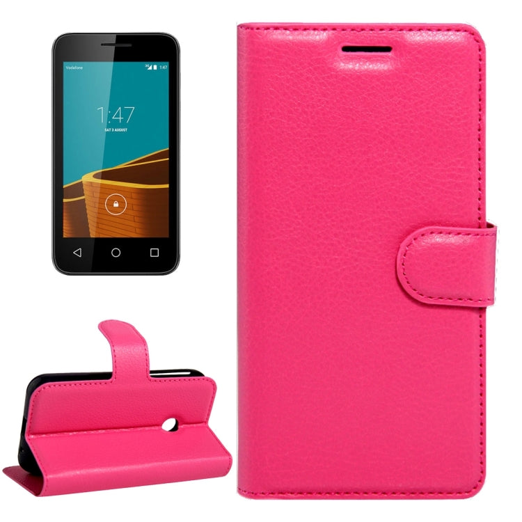 For Vodafone Smart First 7 / VF200 Litchi Texture Horizontal Flip Leather Case with Magnetic Buckle & Holder & Card Slots & Wallet