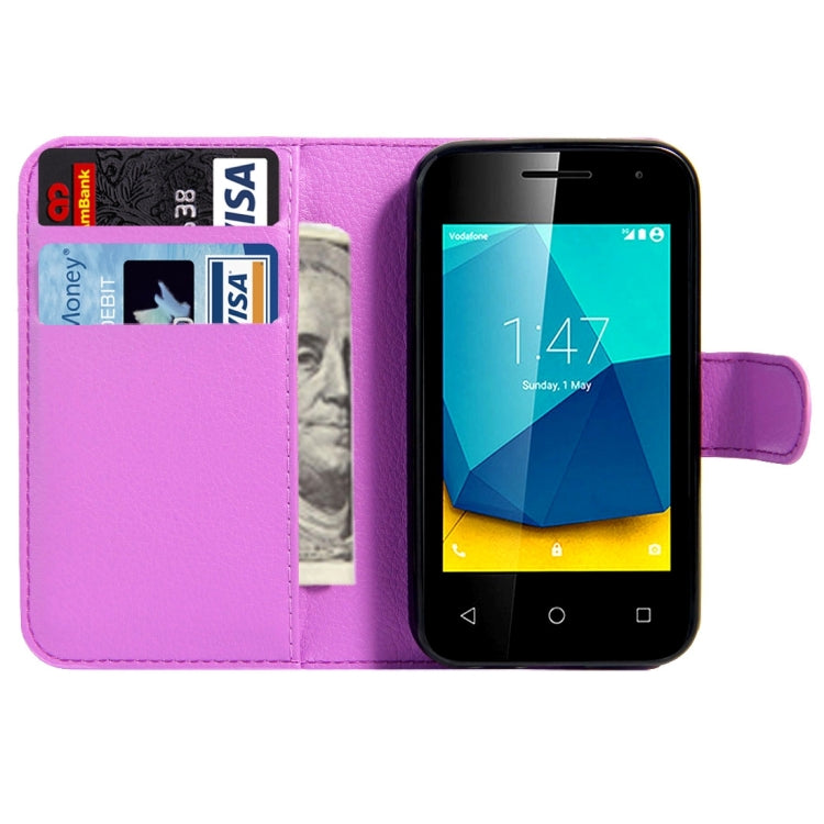 For Vodafone Smart First 7 / VF200 Litchi Texture Horizontal Flip Leather Case with Magnetic Buckle & Holder & Card Slots & Wallet