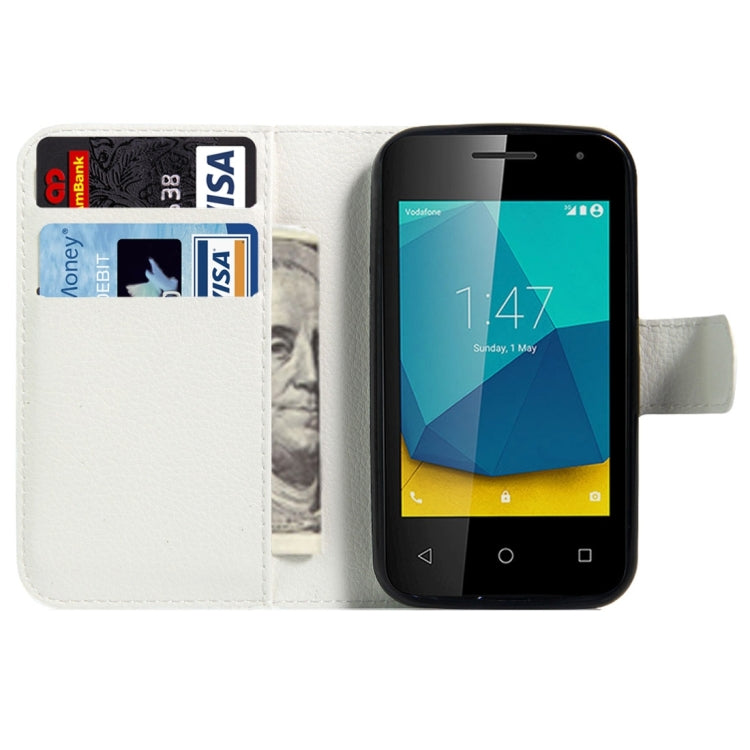 For Vodafone Smart First 7 / VF200 Litchi Texture Horizontal Flip Leather Case with Magnetic Buckle & Holder & Card Slots & Wallet