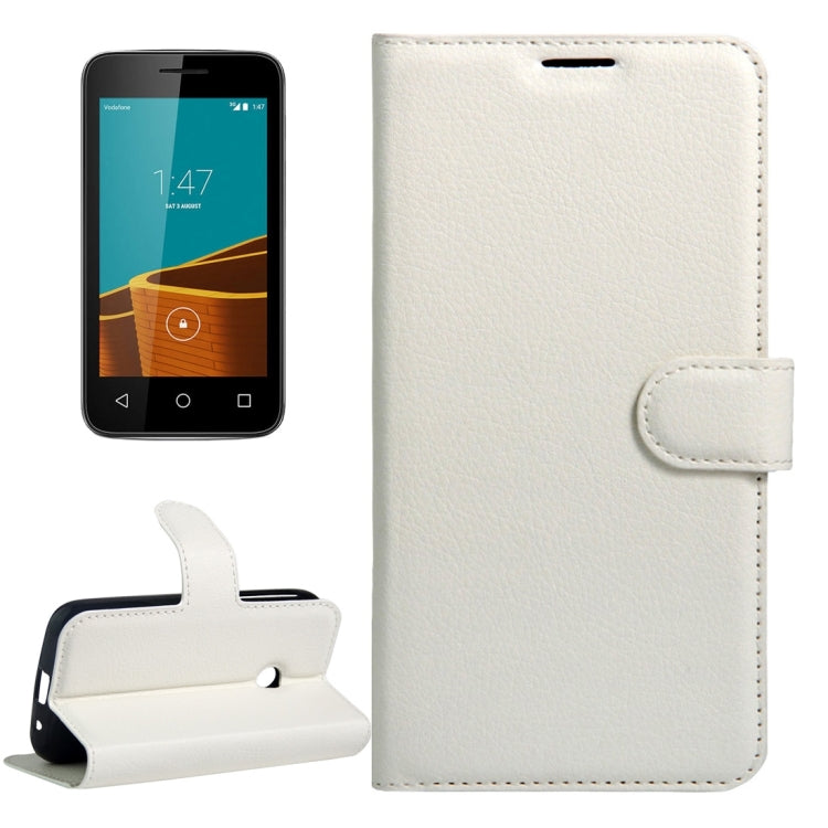 For Vodafone Smart First 7 / VF200 Litchi Texture Horizontal Flip Leather Case with Magnetic Buckle & Holder & Card Slots & Wallet