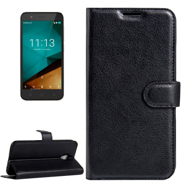 For Vodafone Smart Prime 7 / VF600 Litchi Texture Horizontal Flip Leather Case with Magnetic Buckle & Holder & Card Slots & Wallet