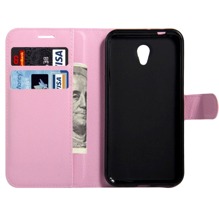 For Vodafone Smart Prime 7 / VF600 Litchi Texture Horizontal Flip Leather Case with Magnetic Buckle & Holder & Card Slots & Wallet