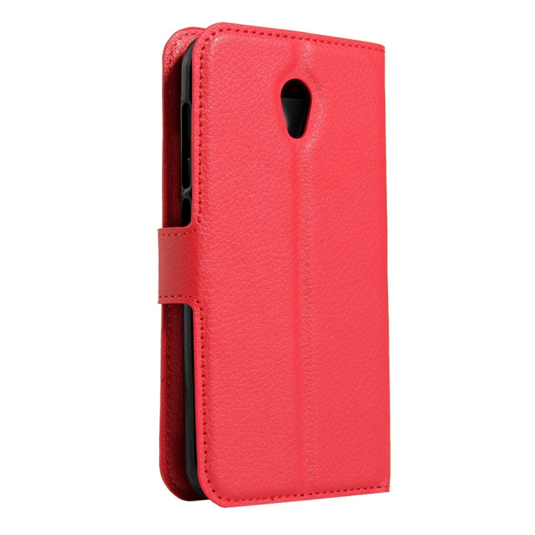 For Vodafone Smart Prime 7 / VF600 Litchi Texture Horizontal Flip Leather Case with Magnetic Buckle & Holder & Card Slots & Wallet