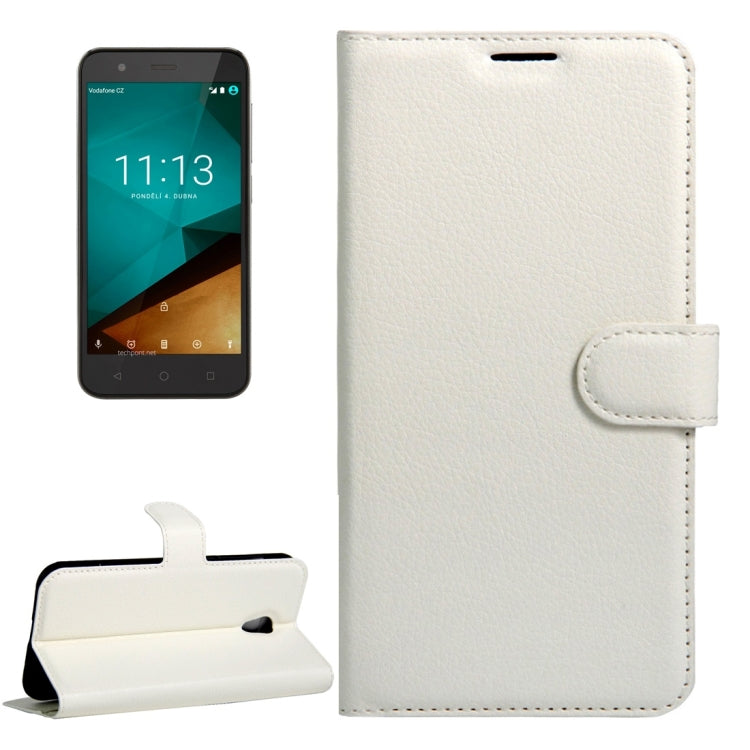 For Vodafone Smart Prime 7 / VF600 Litchi Texture Horizontal Flip Leather Case with Magnetic Buckle & Holder & Card Slots & Wallet