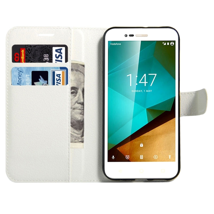 For Vodafone Smart Prime 7 / VF600 Litchi Texture Horizontal Flip Leather Case with Magnetic Buckle & Holder & Card Slots & Wallet