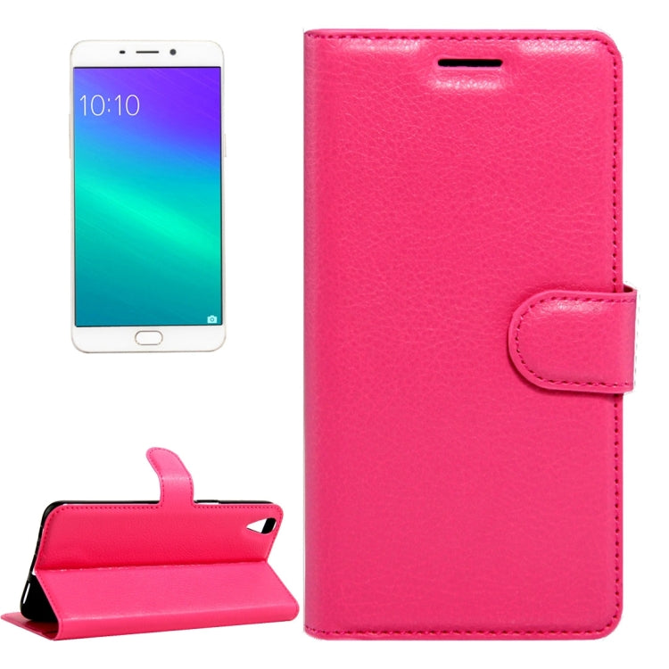 For OPPO  R9 Plus Litchi Texture Horizontal Flip Leather Case with Magnetic Buckle & Holder & Card Slots & Wallet