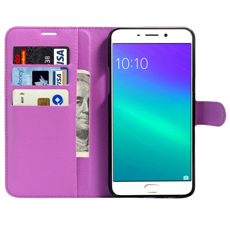 For OPPO  R9 Plus Litchi Texture Horizontal Flip Leather Case with Magnetic Buckle & Holder & Card Slots & Wallet