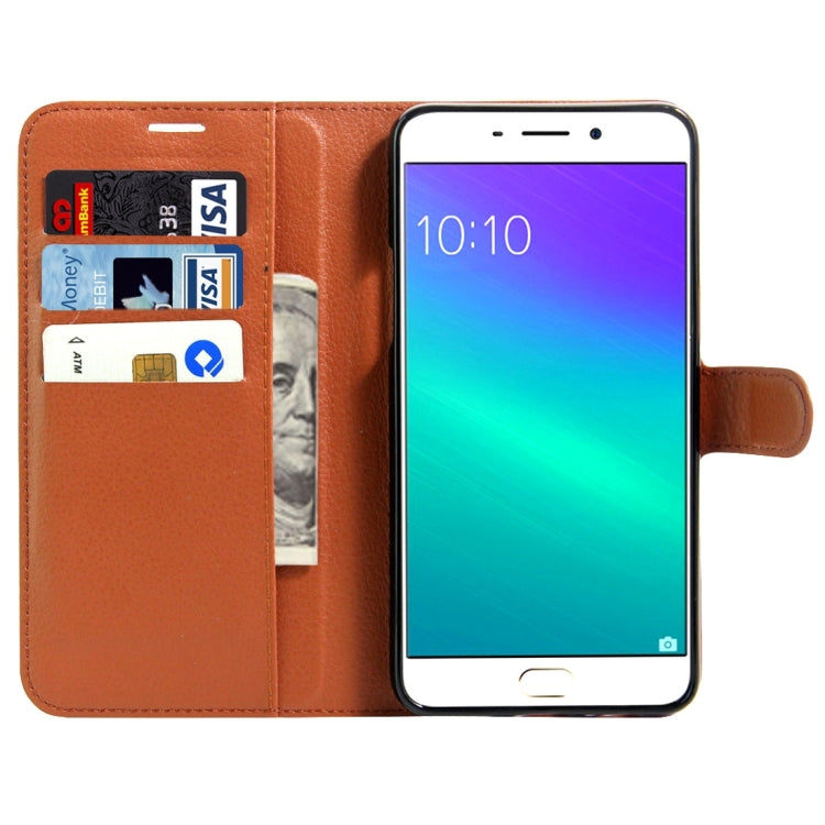 For OPPO  R9 Plus Litchi Texture Horizontal Flip Leather Case with Magnetic Buckle & Holder & Card Slots & Wallet