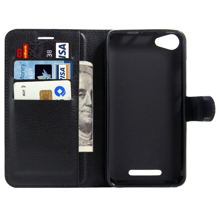 For Wiko K Kool & Jerry Litchi Texture Horizontal Flip Leather Case with Magnetic Buckle & Holder & Card Slots & Wallet