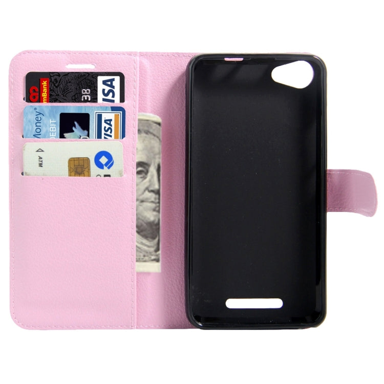 For Wiko K Kool & Jerry Litchi Texture Horizontal Flip Leather Case with Magnetic Buckle & Holder & Card Slots & Wallet
