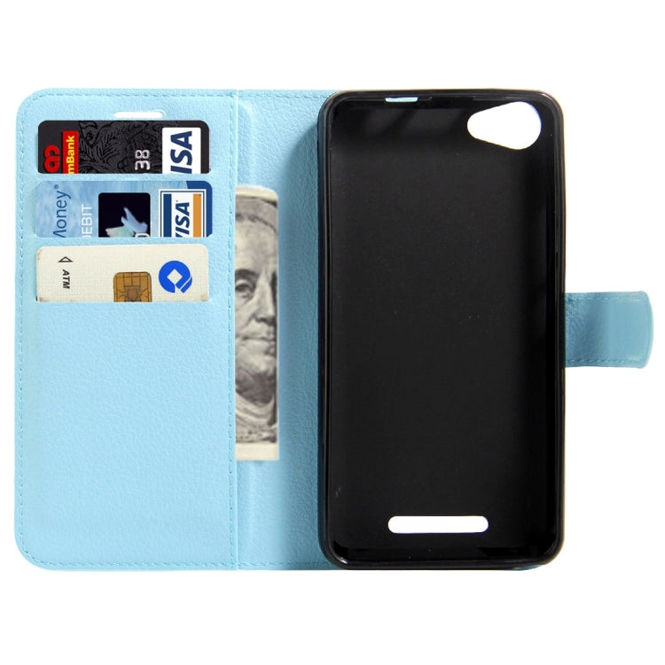 For Wiko K Kool & Jerry Litchi Texture Horizontal Flip Leather Case with Magnetic Buckle & Holder & Card Slots & Wallet