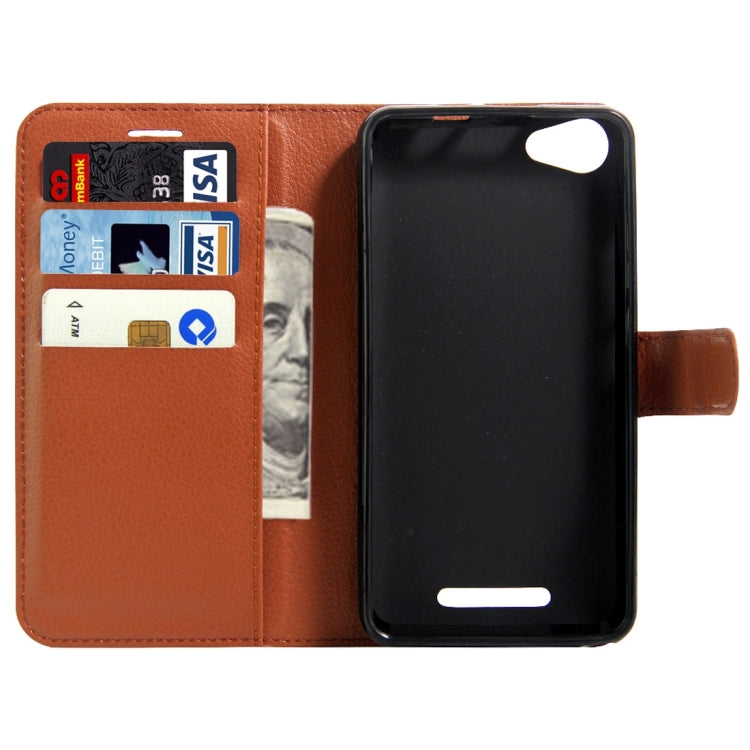 For Wiko K Kool & Jerry Litchi Texture Horizontal Flip Leather Case with Magnetic Buckle & Holder & Card Slots & Wallet