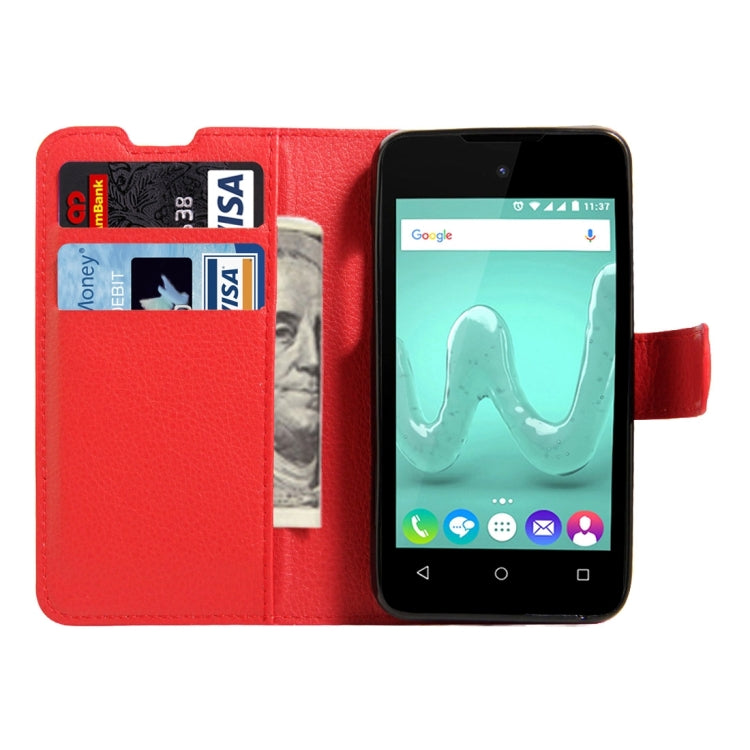 For Wiko Sunny & B-Kool Litchi Texture Horizontal Flip Leather Case with Magnetic Buckle & Holder & Card Slots & Wallet