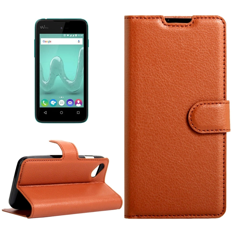 For Wiko Sunny & B-Kool Litchi Texture Horizontal Flip Leather Case with Magnetic Buckle & Holder & Card Slots & Wallet