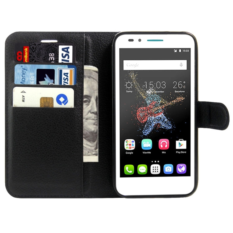 For Alcatel GO Play / OT7048X Litchi Texture Horizontal Flip Leather Case with Magnetic Buckle & Holder & Card Slots & Wallet