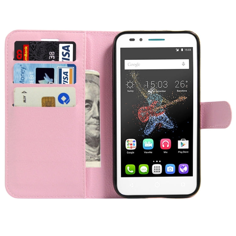 For Alcatel GO Play / OT7048X Litchi Texture Horizontal Flip Leather Case with Magnetic Buckle & Holder & Card Slots & Wallet