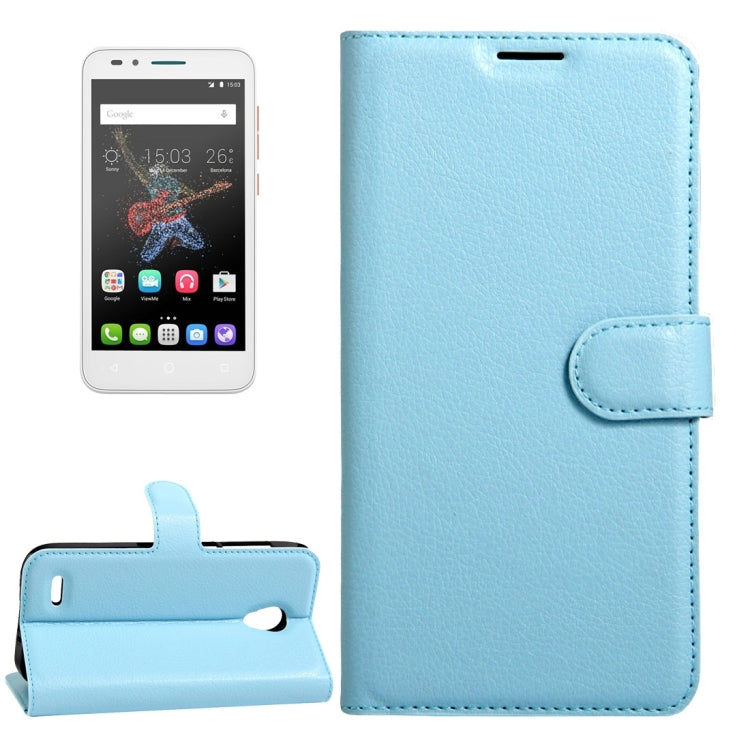 For Alcatel GO Play / OT7048X Litchi Texture Horizontal Flip Leather Case with Magnetic Buckle & Holder & Card Slots & Wallet
