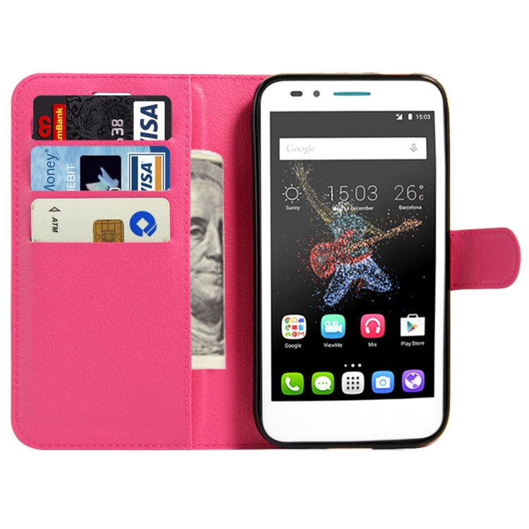 For Alcatel GO Play / OT7048X Litchi Texture Horizontal Flip Leather Case with Magnetic Buckle & Holder & Card Slots & Wallet
