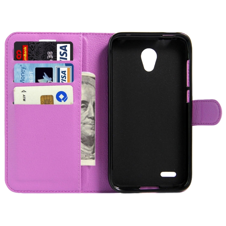 For Alcatel GO Play / OT7048X Litchi Texture Horizontal Flip Leather Case with Magnetic Buckle & Holder & Card Slots & Wallet