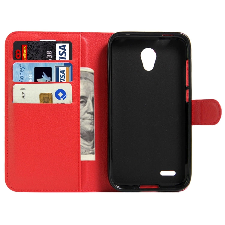 For Alcatel GO Play / OT7048X Litchi Texture Horizontal Flip Leather Case with Magnetic Buckle & Holder & Card Slots & Wallet