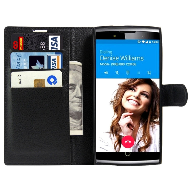 For Alcatel One Touch Flash 2 Litchi Texture Horizontal Flip Leather Case with Magnetic Buckle & Holder & Card Slots & Wallet