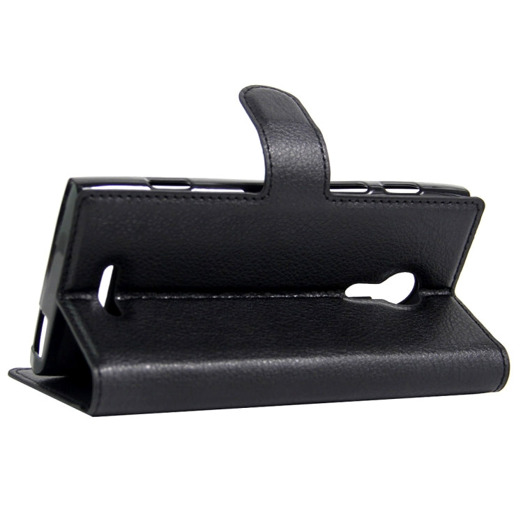 For Alcatel One Touch Flash 2 Litchi Texture Horizontal Flip Leather Case with Magnetic Buckle & Holder & Card Slots & Wallet